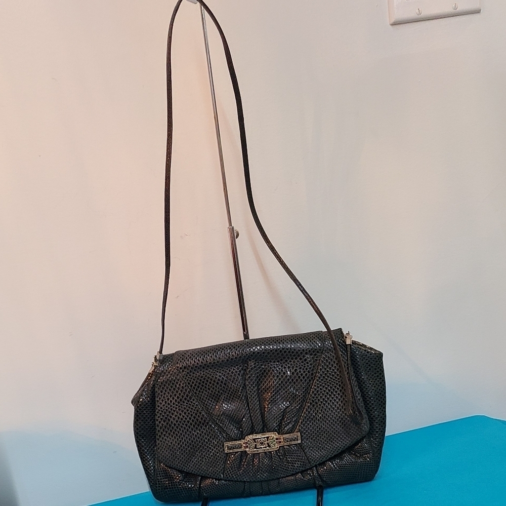 Judith Leiber Snake Clutch / Shoulder Bag